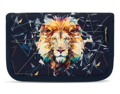 Tolltartó, klapnis, cipzáras, BELMIL "Lion", fekete, oroszlán