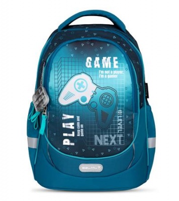 Iskolatáska, cipzáras, BELMIL "Leisure Plus Next Level", kontroller