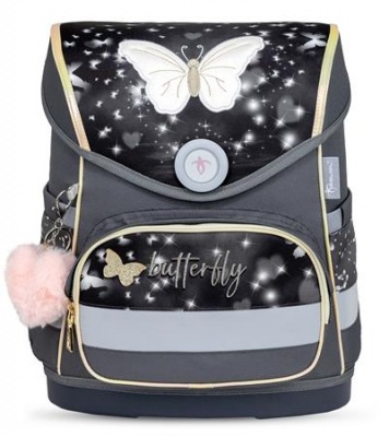 Iskolatáska, mágneszárral, BELMIL "Compact Amazing Butterfly", pillangó