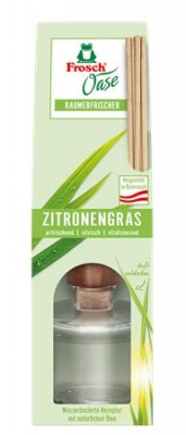 Légfrissítő, 90 ml, FROSCH "Oase", citromfű