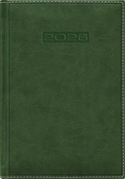 Naptár, tervező, A5, napi, DAYLINER, "Sherwood", zöld