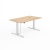 Állítható magasságú íróasztal, 140x80 cm, MAYAH "Freedom SV-302",  tölgy