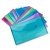 Irattartó tasak, DL, patentos, RAPESCO "Eco GRS Recycled", áttetsző vegyes színek