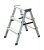 Két oldalon járható létra, 2x3 lépcsőfokos, KRAUSE "Dopplo"